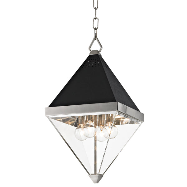Coltrane 4 Light Pendant Light - Polished Nickel