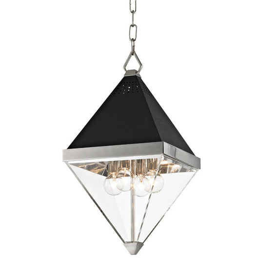 Coltrane 4 Light Pendant Light - Polished Nickel