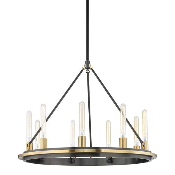 Chambers 9 Light Pendant Light - Aged Old Bronze