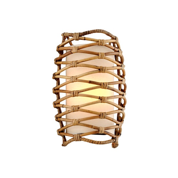 Balboa 1lt Wall Sconce - Natural Rattan