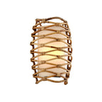 Balboa 1lt Wall Sconce - Natural Rattan