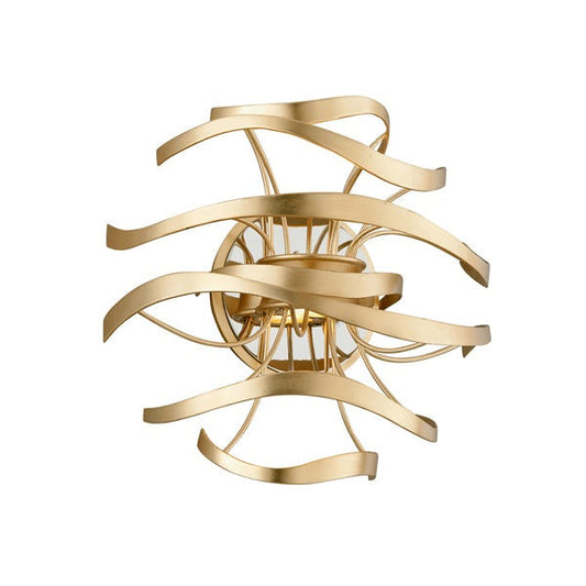 Calligraphy 2 Light Wall Sconce - Gold Leaf
