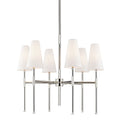 Bowery 6 Light Chandelier - Polished Nickel