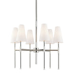 Bowery 6 Light Chandelier - Polished Nickel