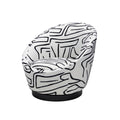 Ekte Occasional Chair - Zebra Black & White