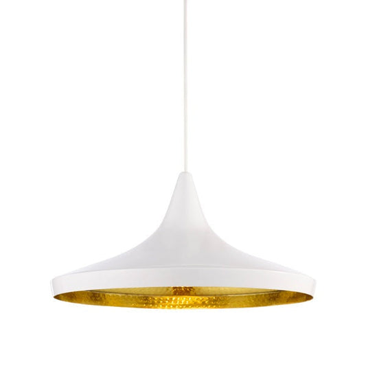 Beat Wide Pendant Light - White