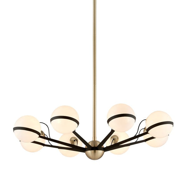 Ace 8 Light Chandelier - Hand-Worked Iron