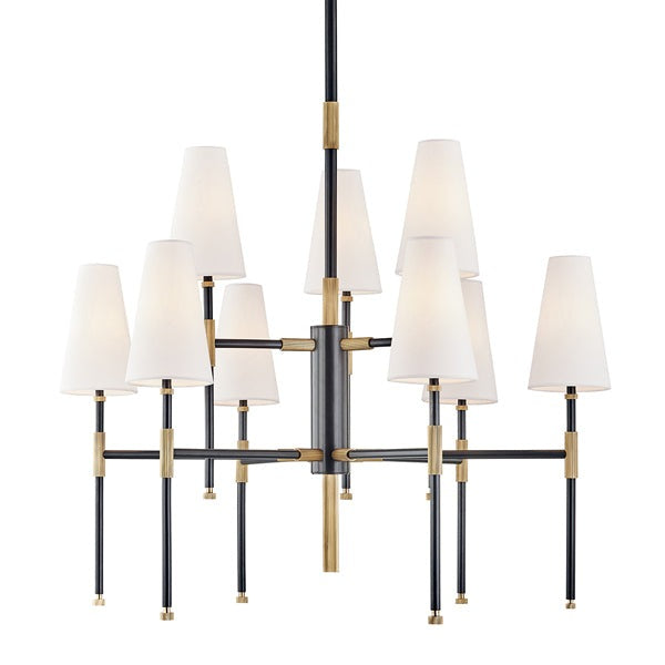 Bowery 9 Light Chandelier - Aged Old Bronze