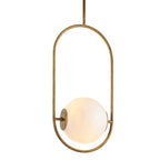 Everley 1 Light Pendant Light - Vintage Brass