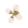 Astoria 4 Light Wall Sconce - Aged Brass