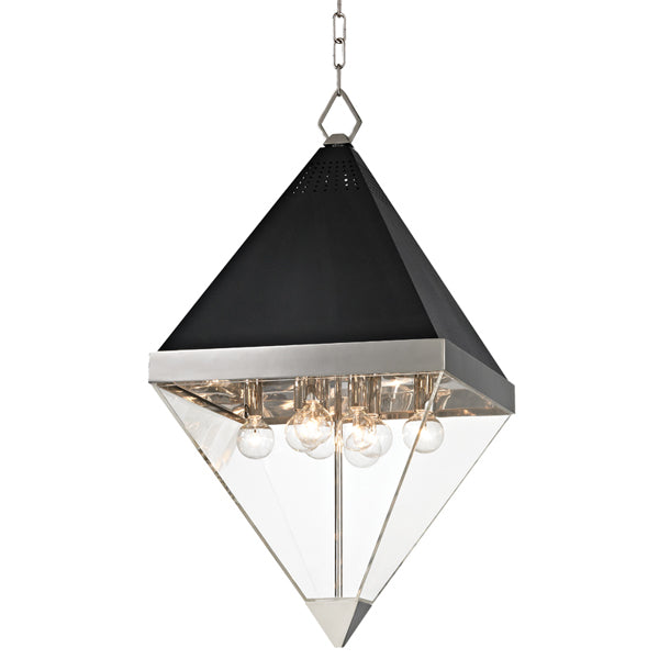 Coltrane 8 Light Pendant Light - Polished Nickel