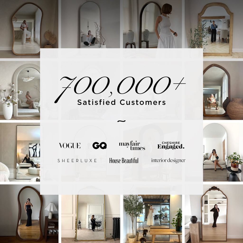 Wabi-Sabi - Large Concrete Irregular Wall Mirror 119cm x 76cm