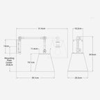 Graves Wall Light - Bronze