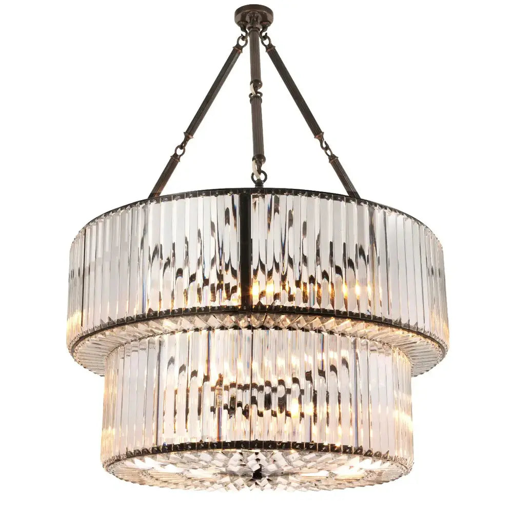 infinity Double Chandelier - Bronze Highlight Finish