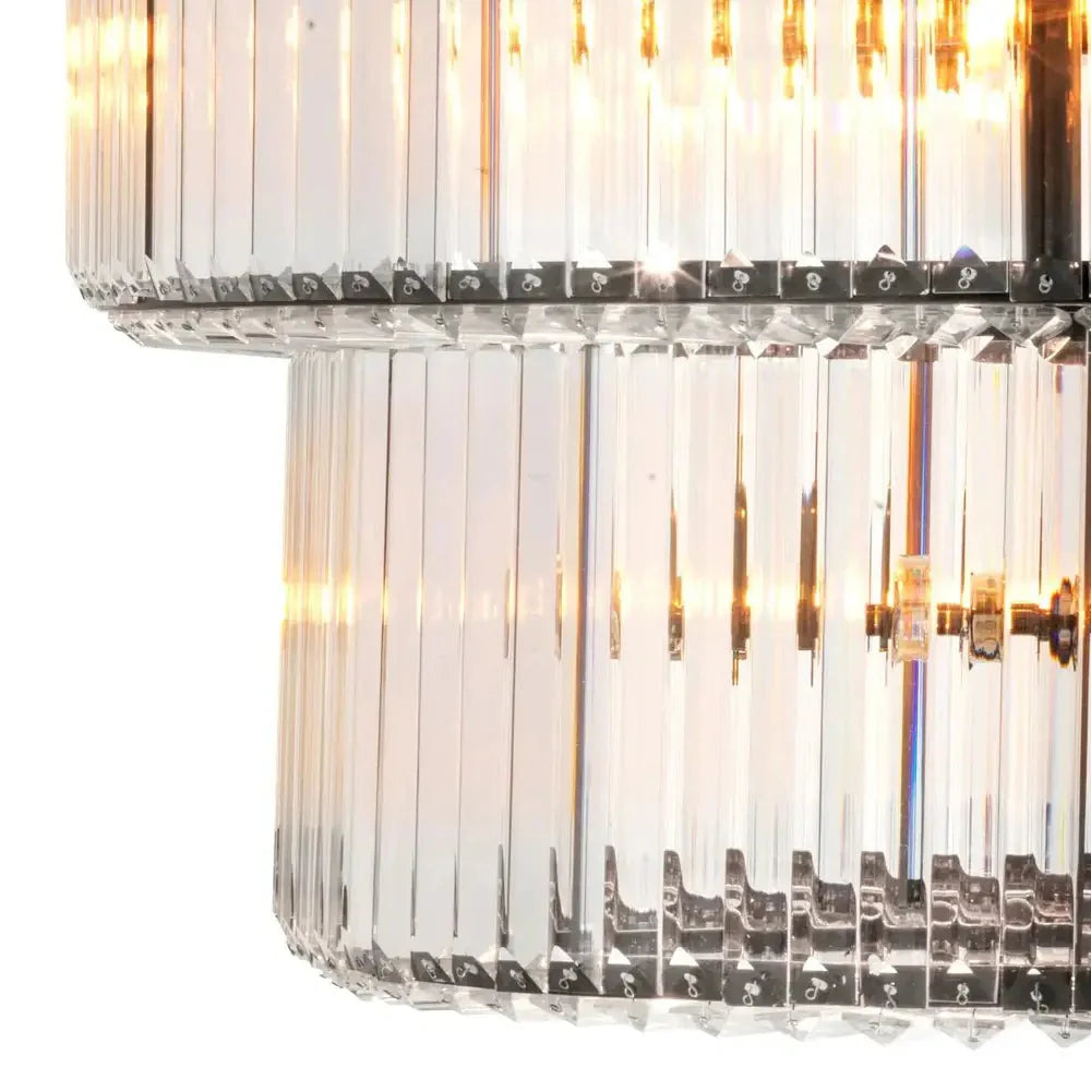 infinity Double Chandelier - Bronze Highlight Finish