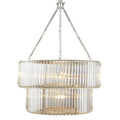 infinity Double Chandelier - Nickel Finish