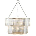 infinity Double Chandelier - Nickel Finish