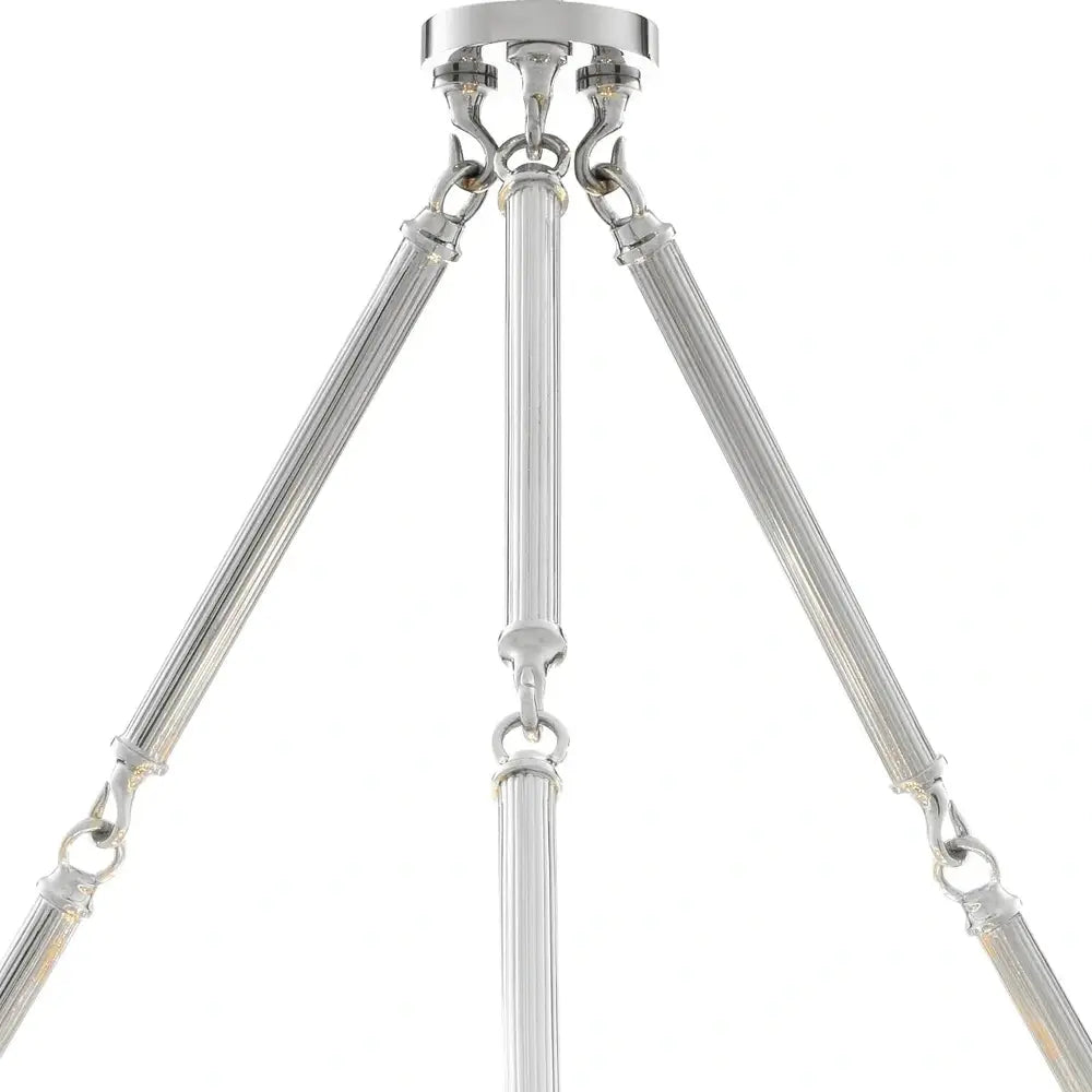 infinity Double Chandelier - Nickel Finish