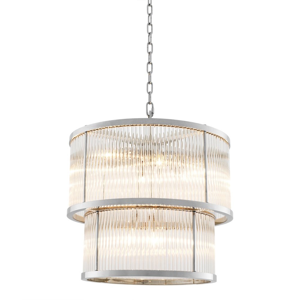 Pasadena Chandelier - Nickel Finish