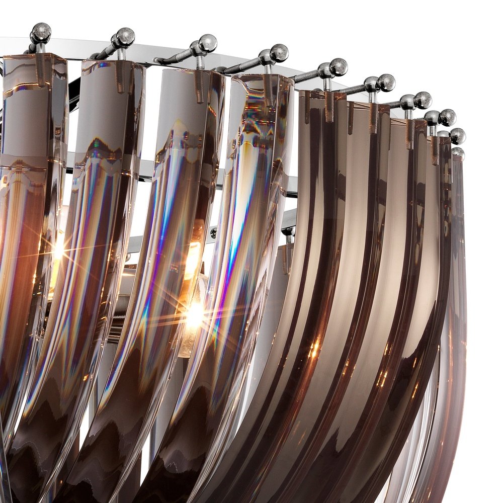 Murano Chandelier - Smoke