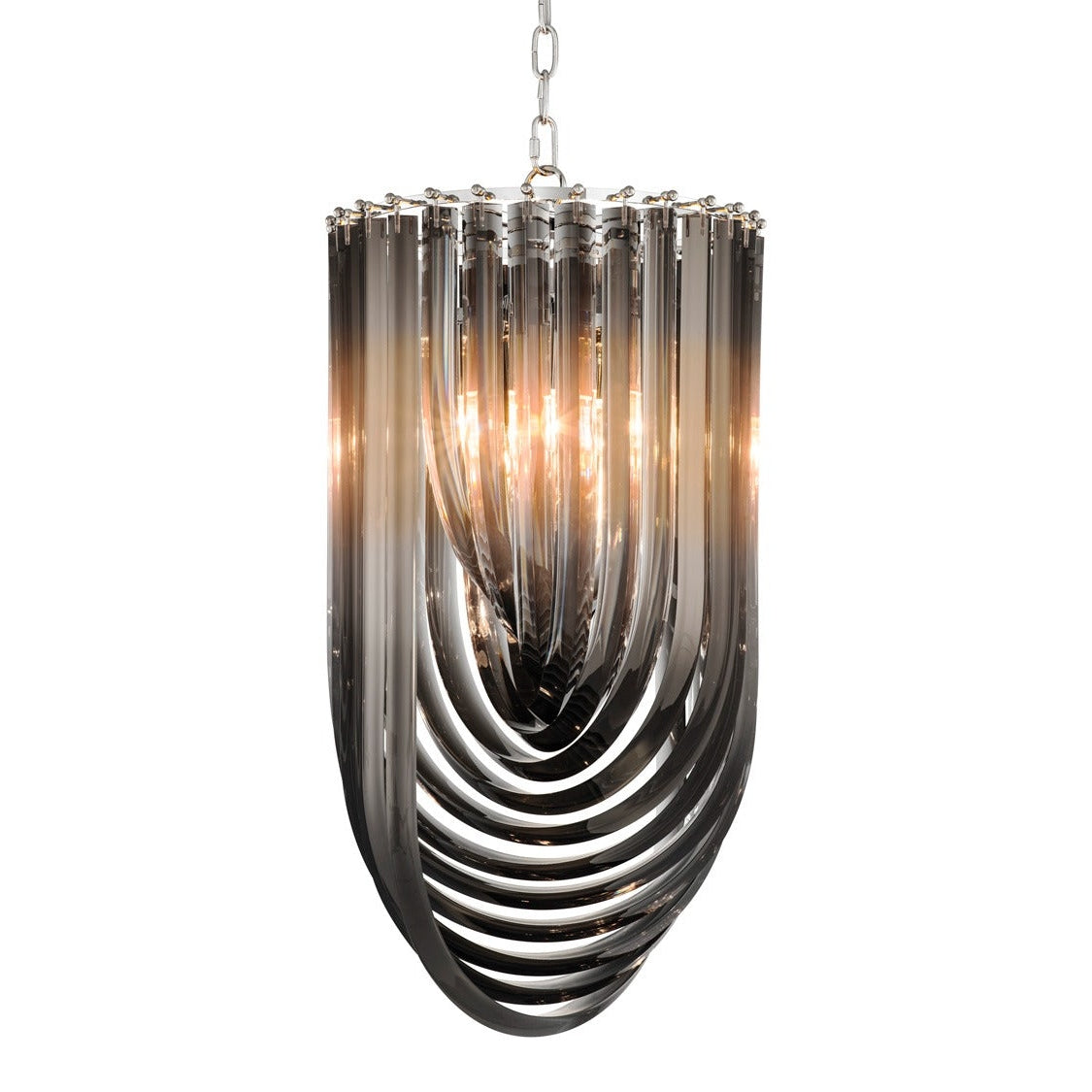 Murano Chandelier - Smoke