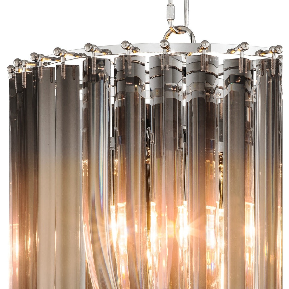 Murano Chandelier - Smoke