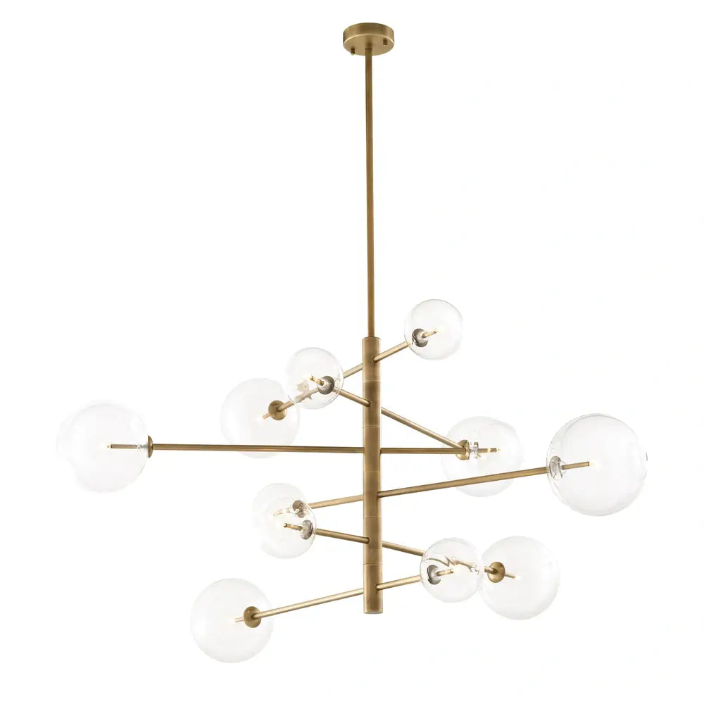 Argento Chandelier - Antique Brass Finish