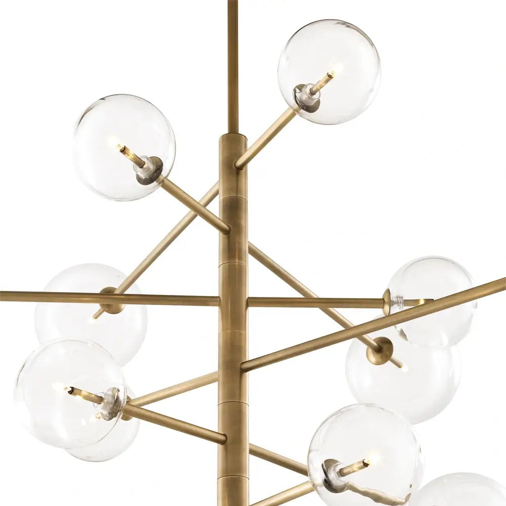 Argento Chandelier - Antique Brass Finish
