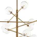 Argento Chandelier - Antique Brass Finish