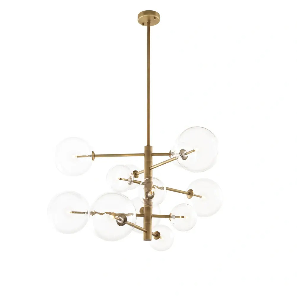 Argento Chandelier - Antique Brass Finish