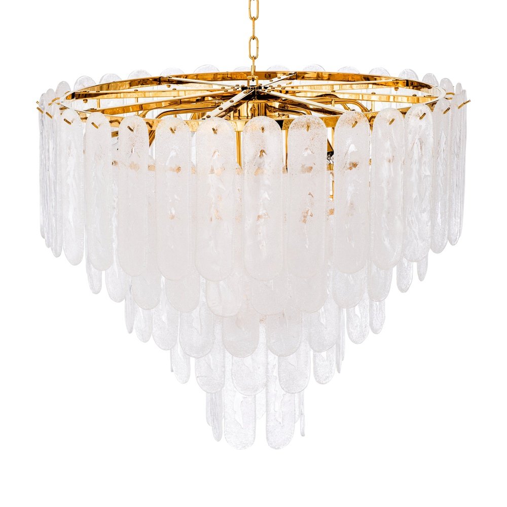 Riveria Chandelier - Gold Finish