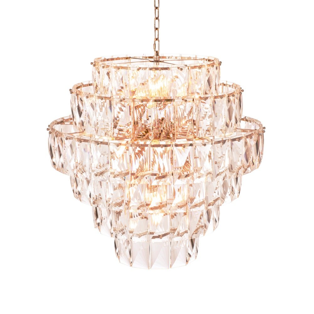Amazone Large Chandelier - Nickel Finish