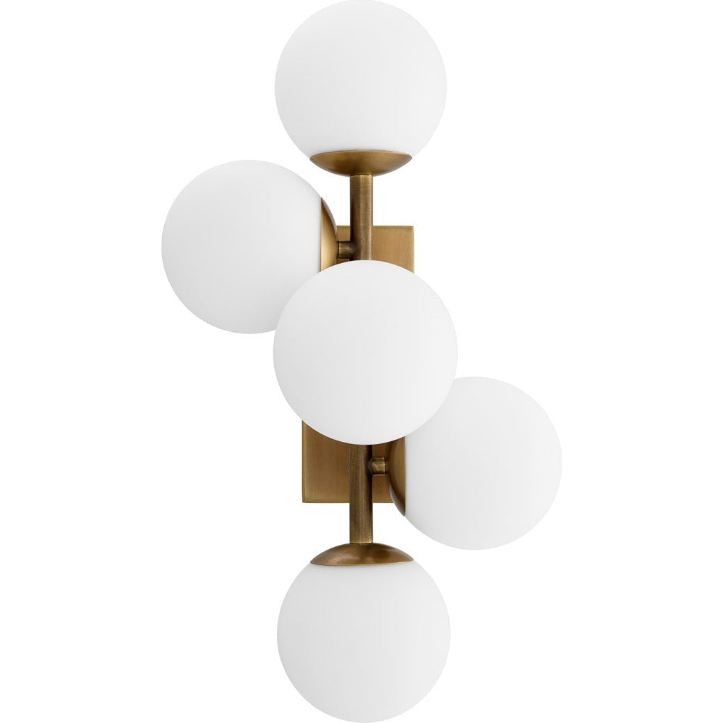 Libris Wall Lamp - Antique Brass Finish