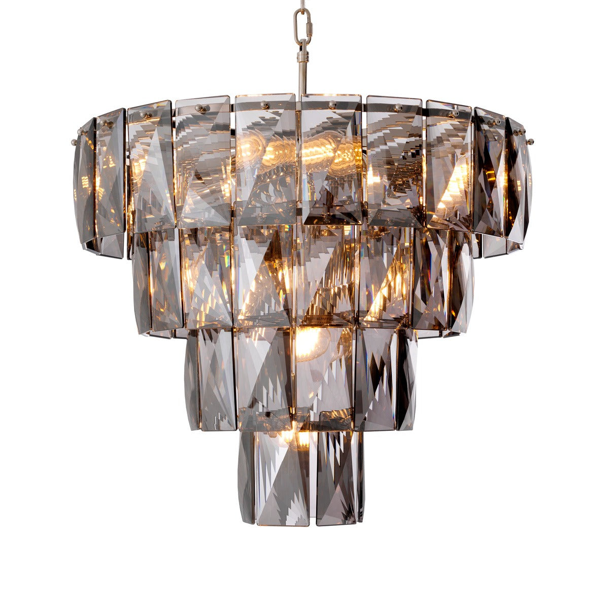 Amazone Small Chandelier - Smoke Glass