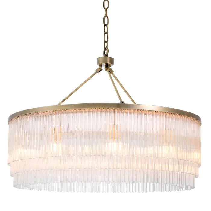 Hector Chandelier - Light Brushed Brass Finish