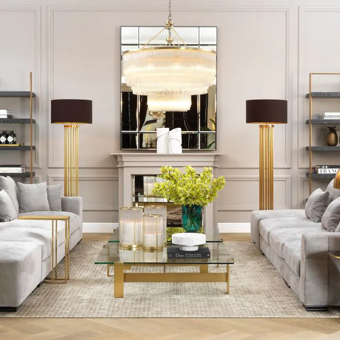 Hector Chandelier - Light Brushed Brass Finish