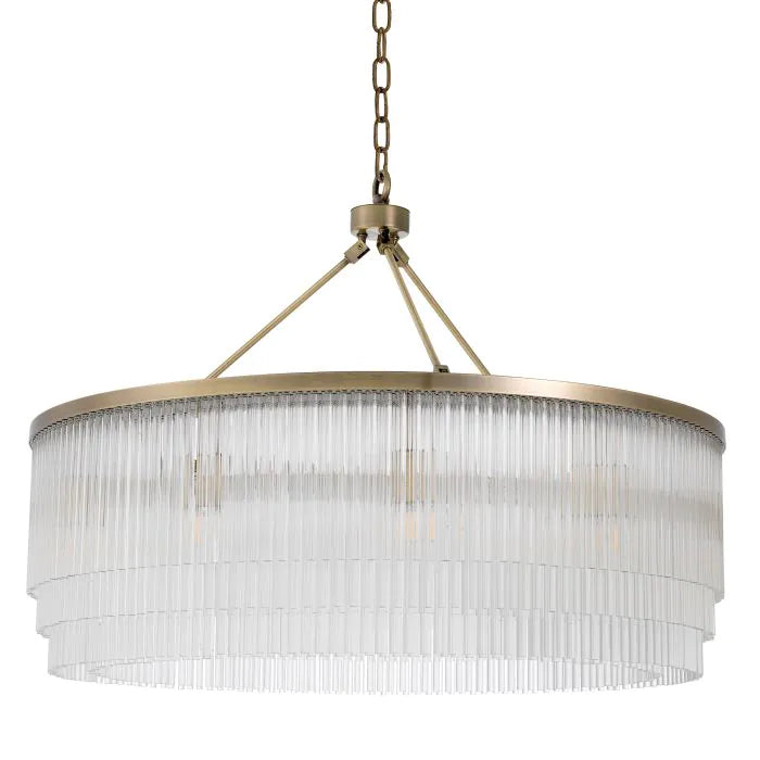 Hector Chandelier - Light Brushed Brass Finish