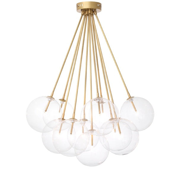 Molecule Chandelier - Antique Brass