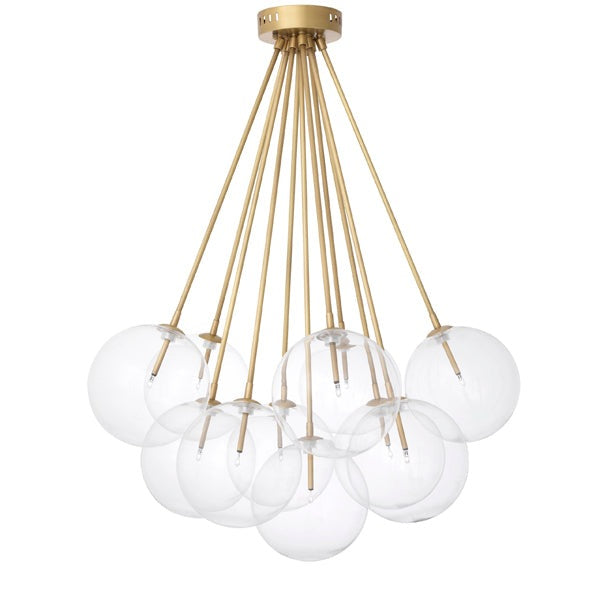 Molecule Chandelier - Antique Brass