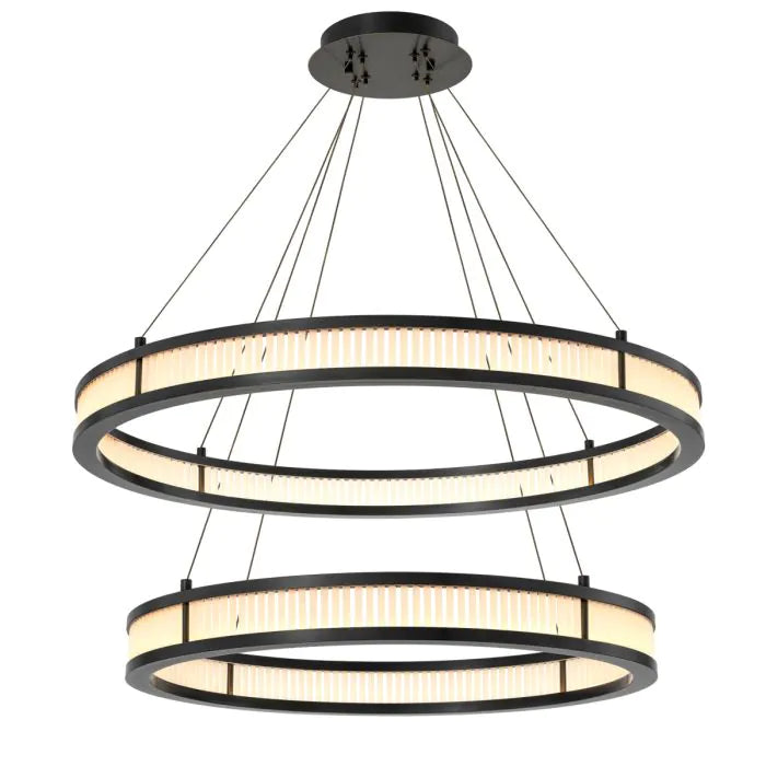 Damien Double Chandelier - Bronze