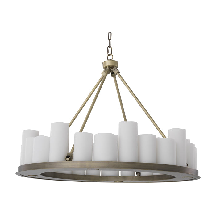 Commodore Round Chandelier - Brass