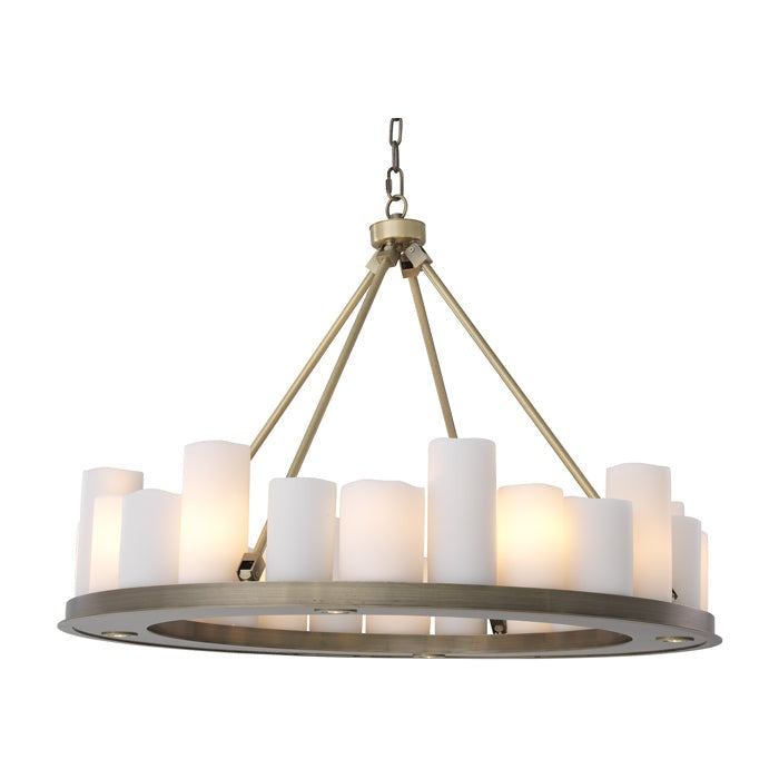 Commodore Round Chandelier - Brass