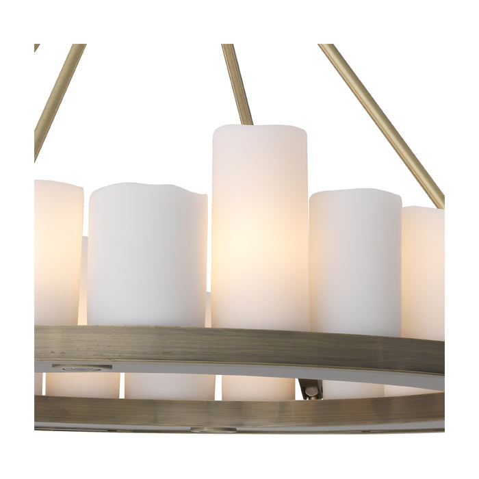 Commodore Round Chandelier - Brass