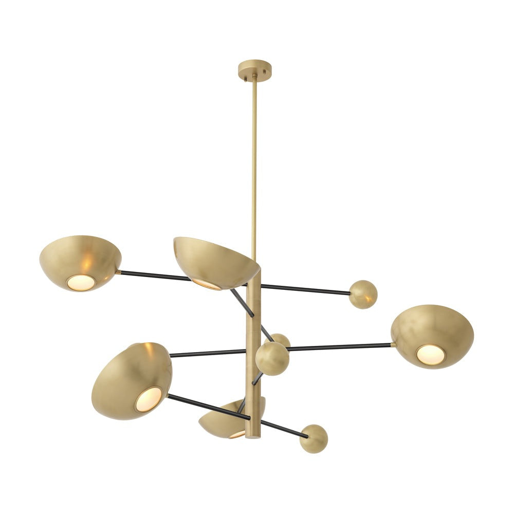 Salinas Chandelier - Antique Brass