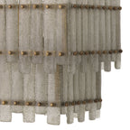 Caprera Rectangular Chandelier - Antique Brass