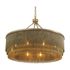 Large Tissot Round Chandelier - Antique Brass