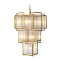 Jet Set Chandelier - Antique Brass