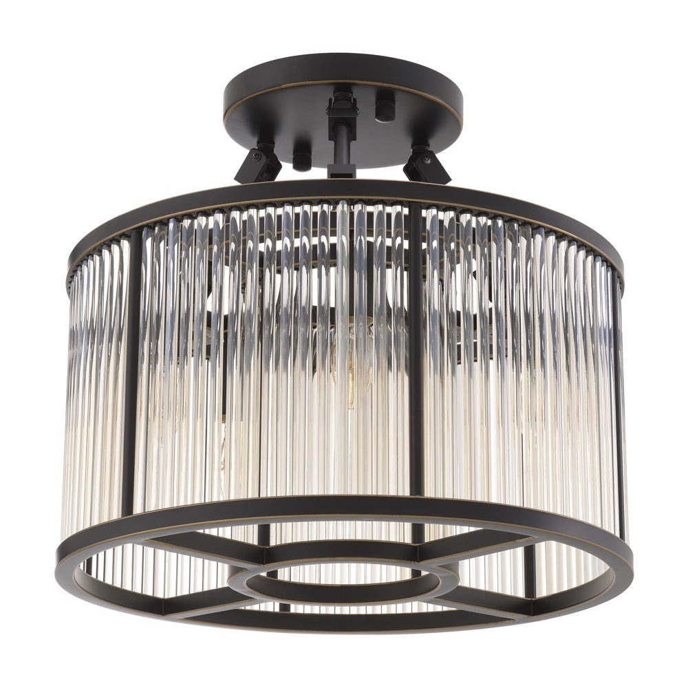 Bernardi Small Chandelier Ceiling Light - Bronze Highlight