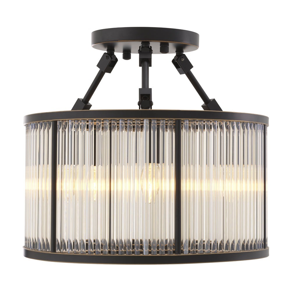 Bernardi Small Chandelier Ceiling Light - Bronze Highlight