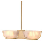 Artos Double Chandelier - Vintage Brass Finish